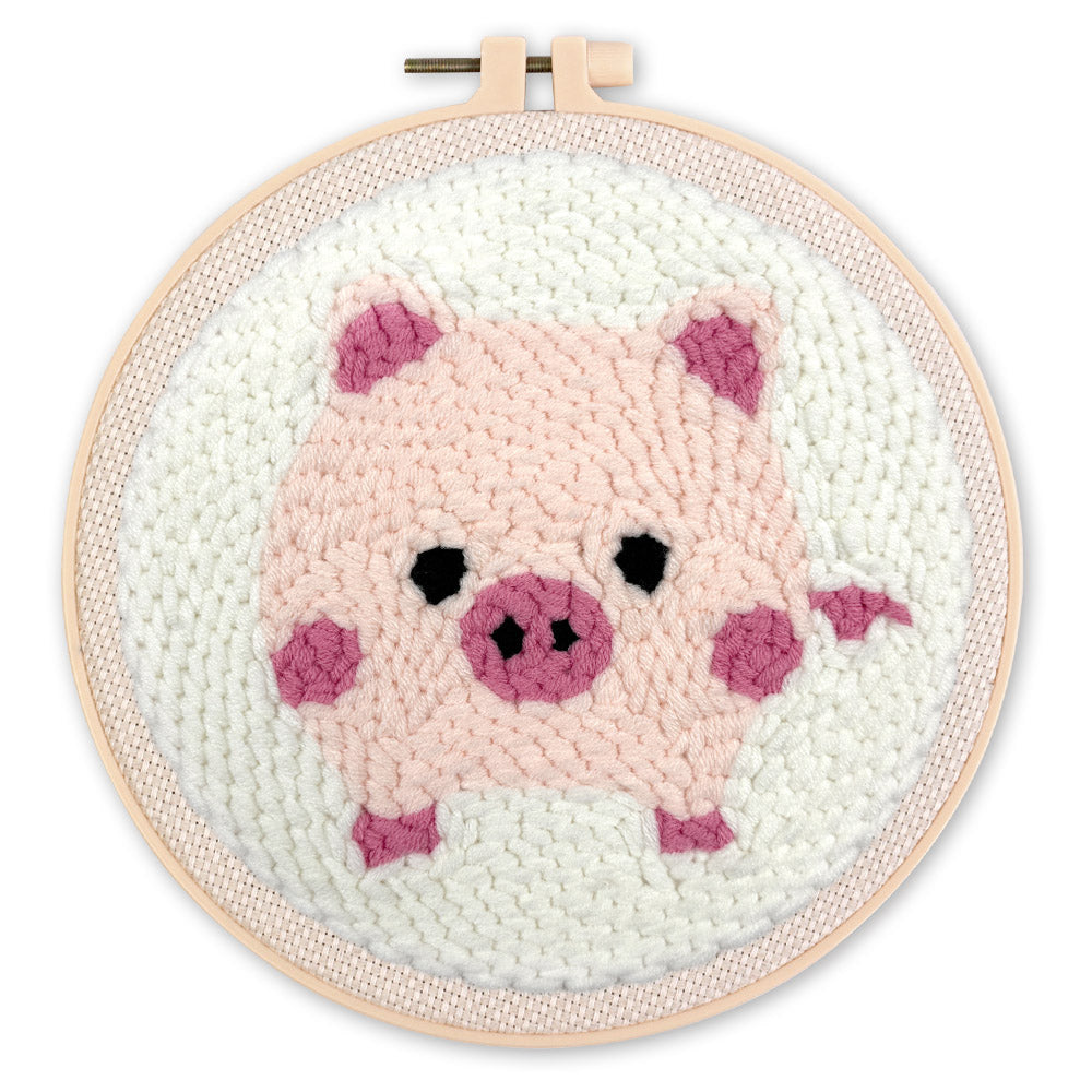 Punch Needle Kit - Pink Pig