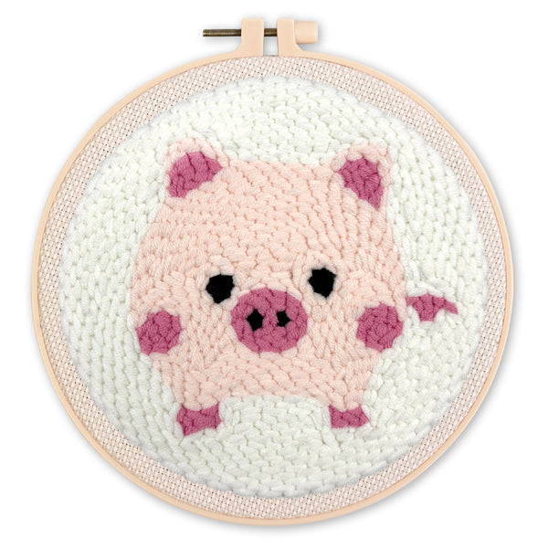 Punch Needle Kit - Pink Pig