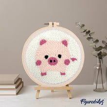 Load image into Gallery viewer, Punch Needle Kit - Pink Pig