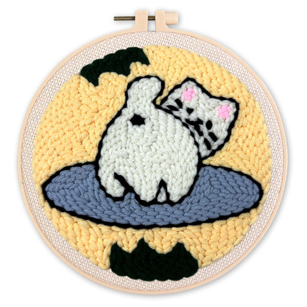 Punch Needle Kit - Playful Cat