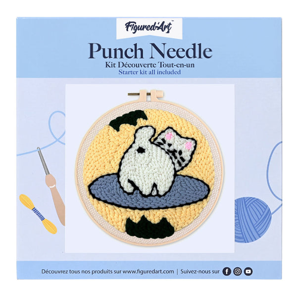 Punch Needle Kit - Playful Cat