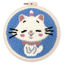 Load image into Gallery viewer, Punch Needle Kit - Unicorn Cat