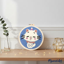 Load image into Gallery viewer, Punch Needle Kit - Unicorn Cat