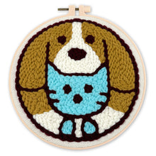 Load image into Gallery viewer, Punch Needle Kit - Cat and Dog