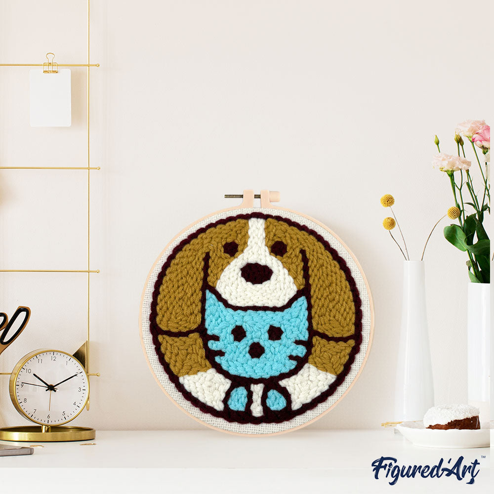 Punch Needle Kit - Cat and Dog