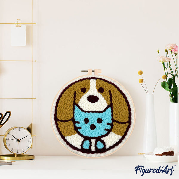 Punch Needle Kit - Cat and Dog