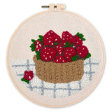 Punch Needle Kit - Strawberry Basket