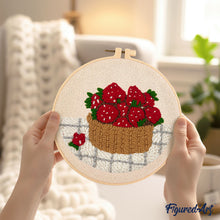 Load image into Gallery viewer, Punch Needle Kit - Strawberry Basket