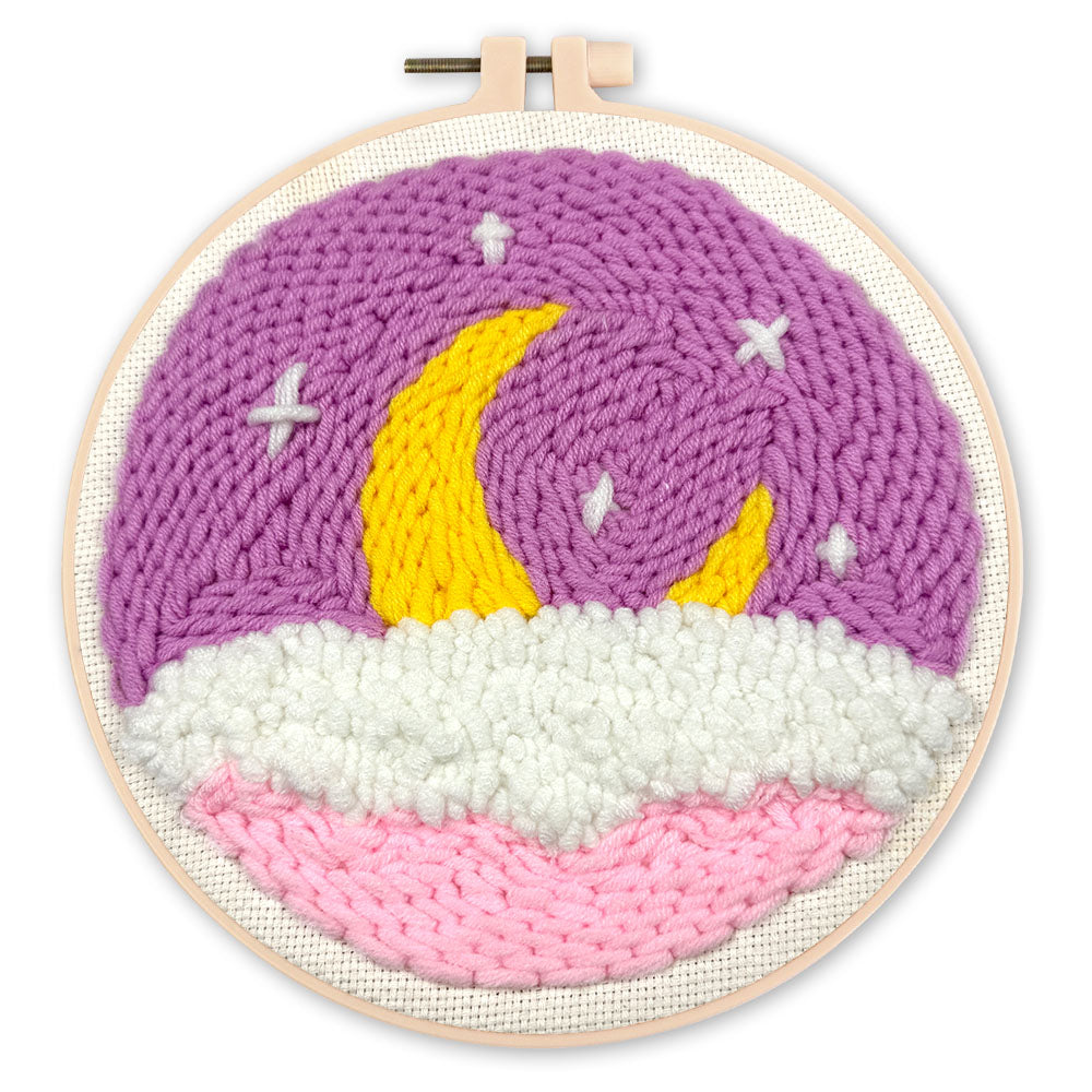Punch Needle Kit - Purple Sky