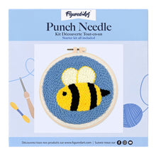 Load image into Gallery viewer, Punch Needle Kit - Cute Bee