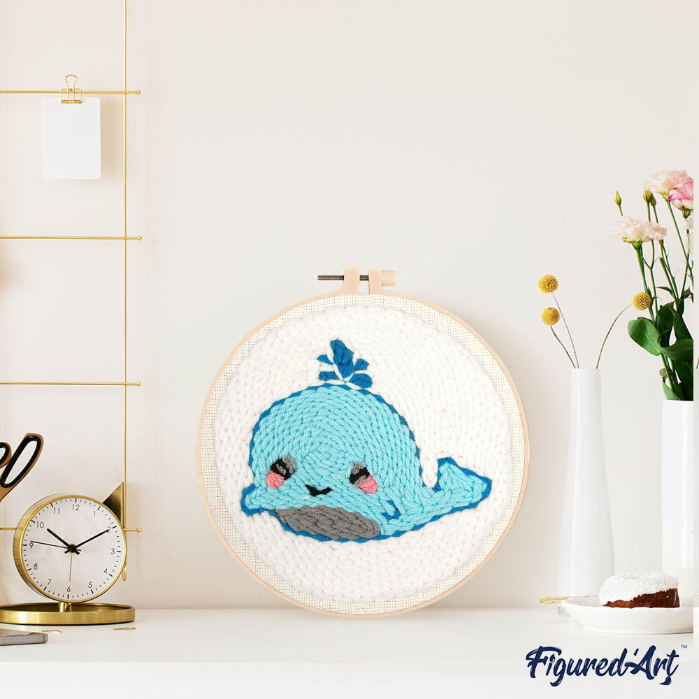Punch Needle Kit - Baby Whale