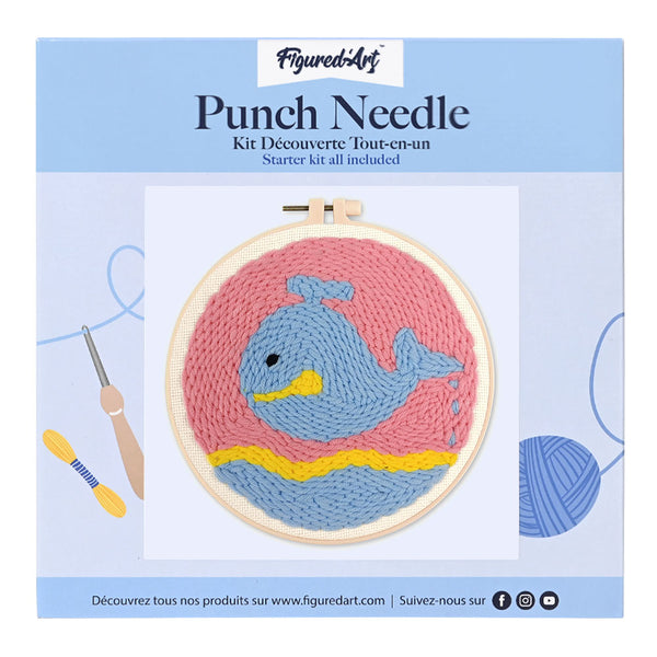 Punch Needle Kit - Floating Whale
