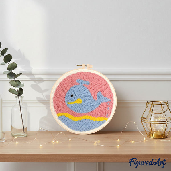 Punch Needle Kit - Floating Whale