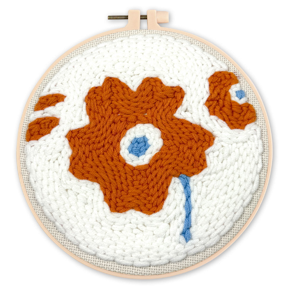 Punch Needle Kit - Rust Poppy