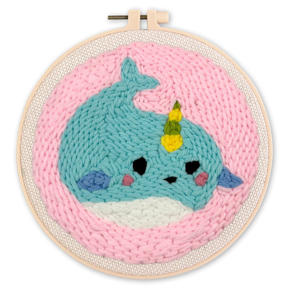 Punch Needle Kit - Cute Whale