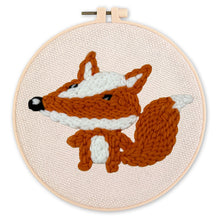 Load image into Gallery viewer, Punch Needle Kit - Cute Fox