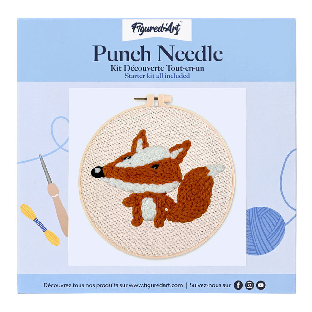 Punch Needle Kit - Cute Fox