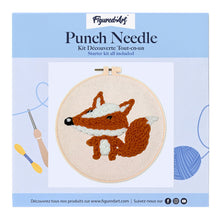 Load image into Gallery viewer, Punch Needle Kit - Cute Fox