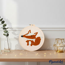 Load image into Gallery viewer, Punch Needle Kit - Cute Fox