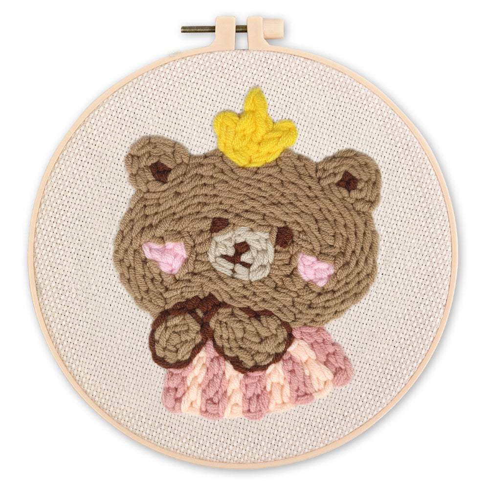 Punch Needle Kit - Brown Bear 1
