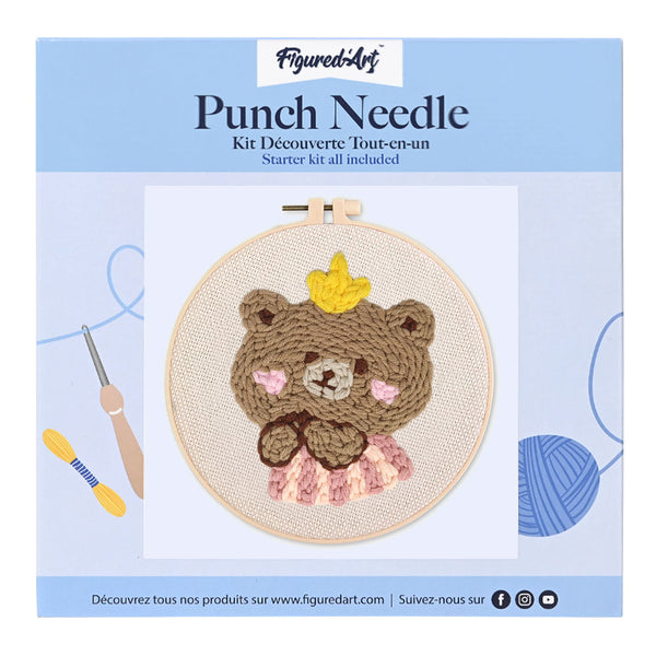 Punch Needle Kit - Brown Bear 1