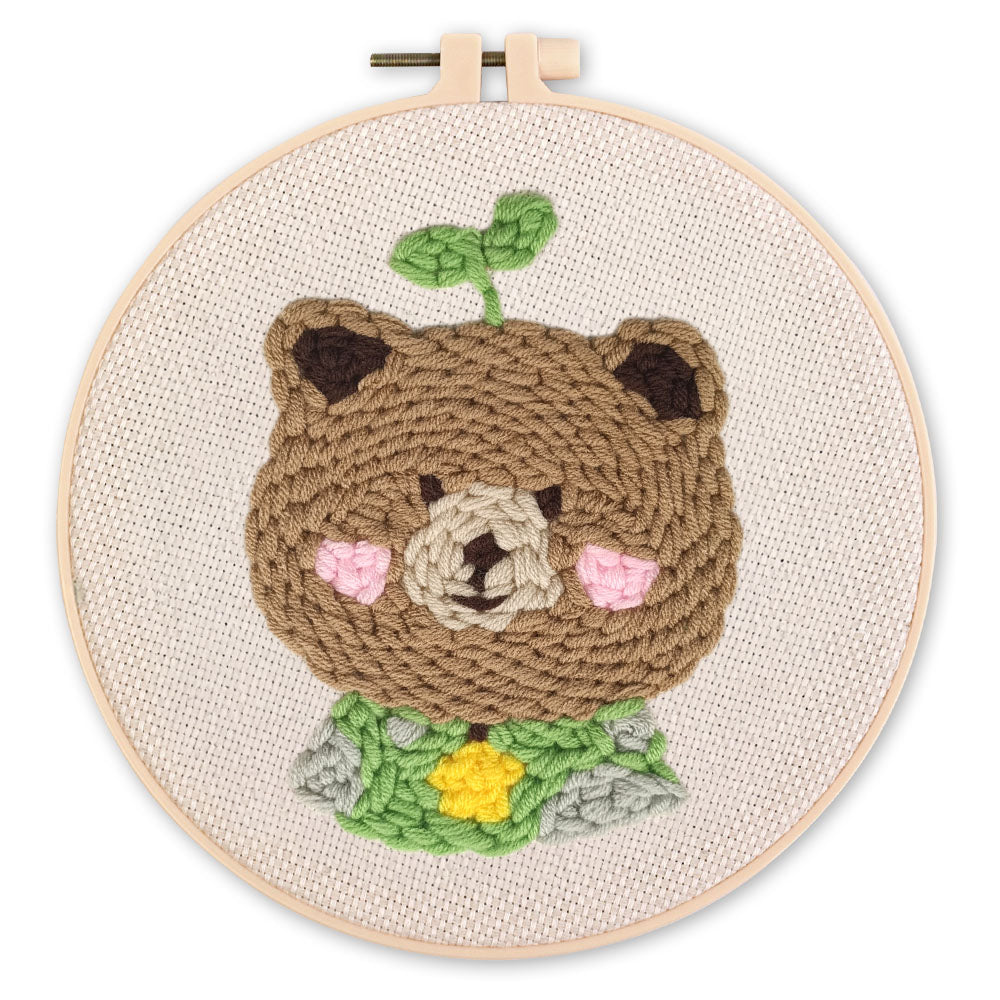 Punch Needle Kit - Brown Bear 2