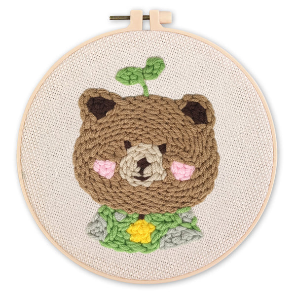 Punch Needle Kit - Brown Bear 2