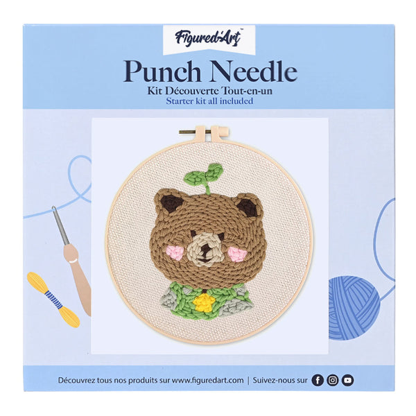 Punch Needle Kit - Brown Bear 2