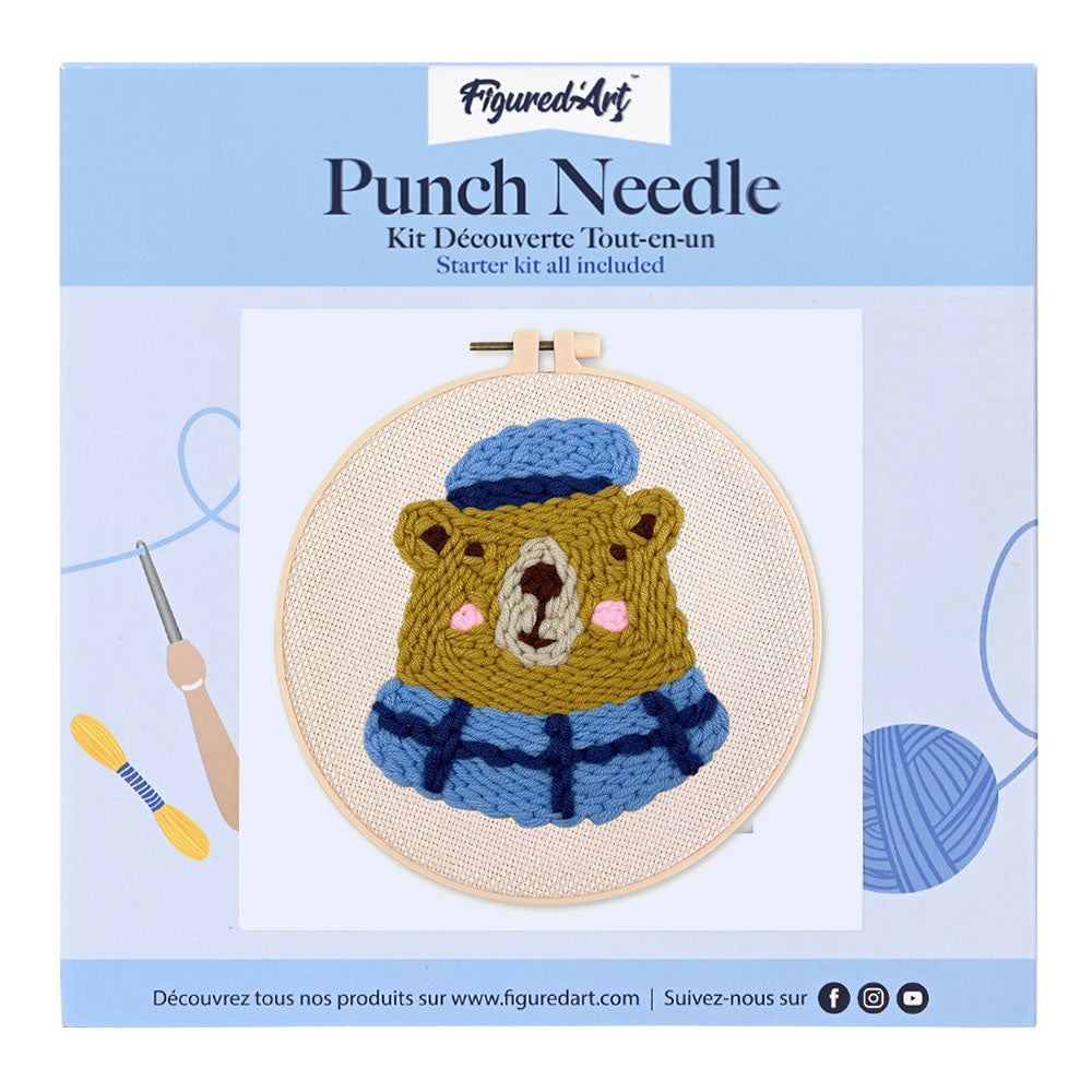 Punch Needle Kit - Brown Bear 3