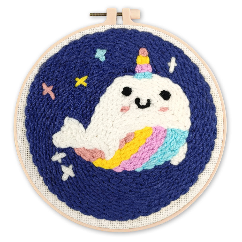 Punch Needle Kit - Unicorn Whale
