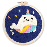 Punch Needle Kit - Unicorn Whale