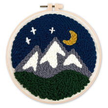 Load image into Gallery viewer, Punch Needle Kit - Mountains at Night