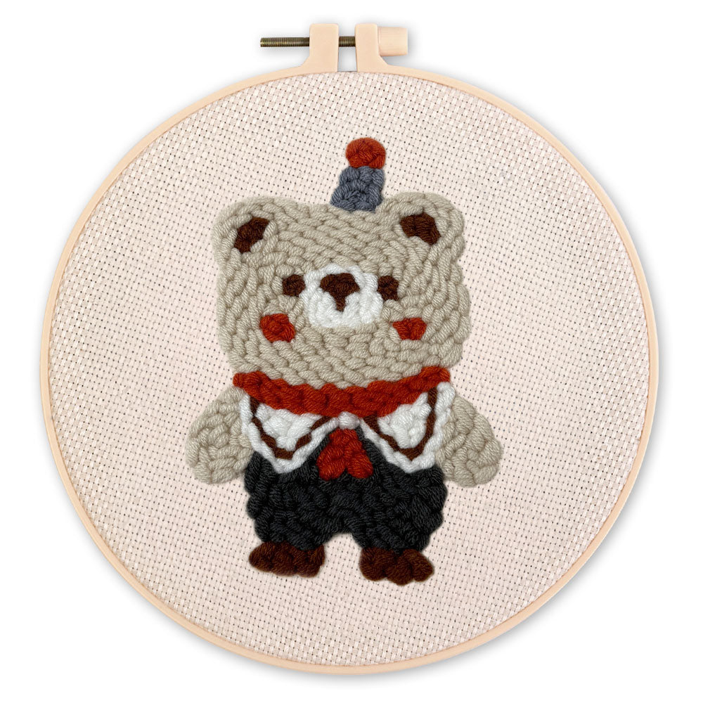 Punch Needle Kit - Circus Bear
