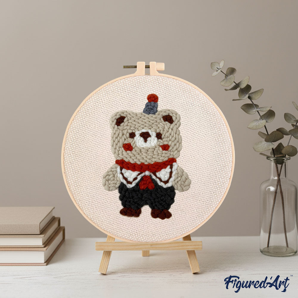 Punch Needle Kit - Circus Bear