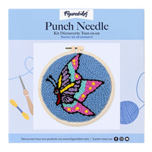 Load image into Gallery viewer, Punch Needle Kit - Butterfly