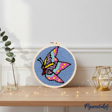 Load image into Gallery viewer, Punch Needle Kit - Butterfly