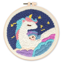 Load image into Gallery viewer, Punch Needle Kit - Unicorn and a Baby