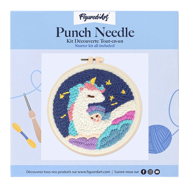 Punch Needle Kit - Unicorn and a Baby