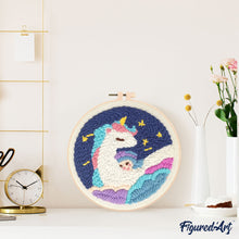 Load image into Gallery viewer, Punch Needle Kit - Unicorn and a Baby