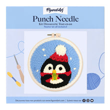 Load image into Gallery viewer, Punch Needle Kit - Santa Penguin