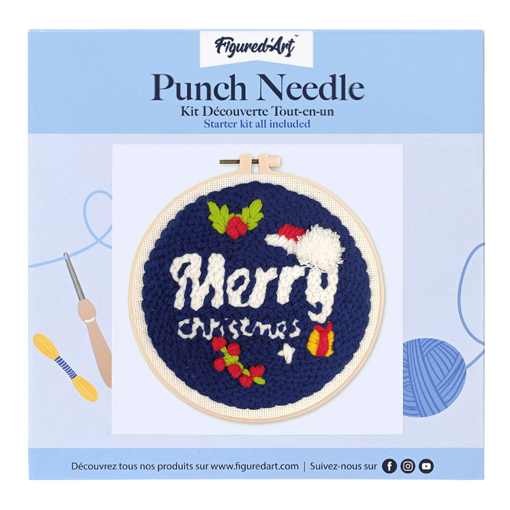 Punch Needle Kit - Merry Christmas
