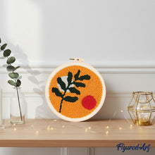 Load image into Gallery viewer, Punch Needle Kit - Botanic Abstract 1