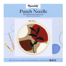 Load image into Gallery viewer, Punch Needle Kit - Botanic Abstract 3