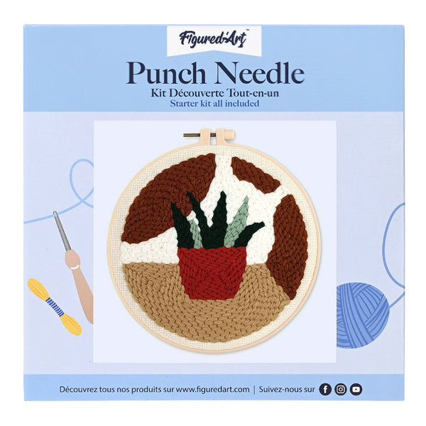 Punch Needle Kit - Red Pot Plant