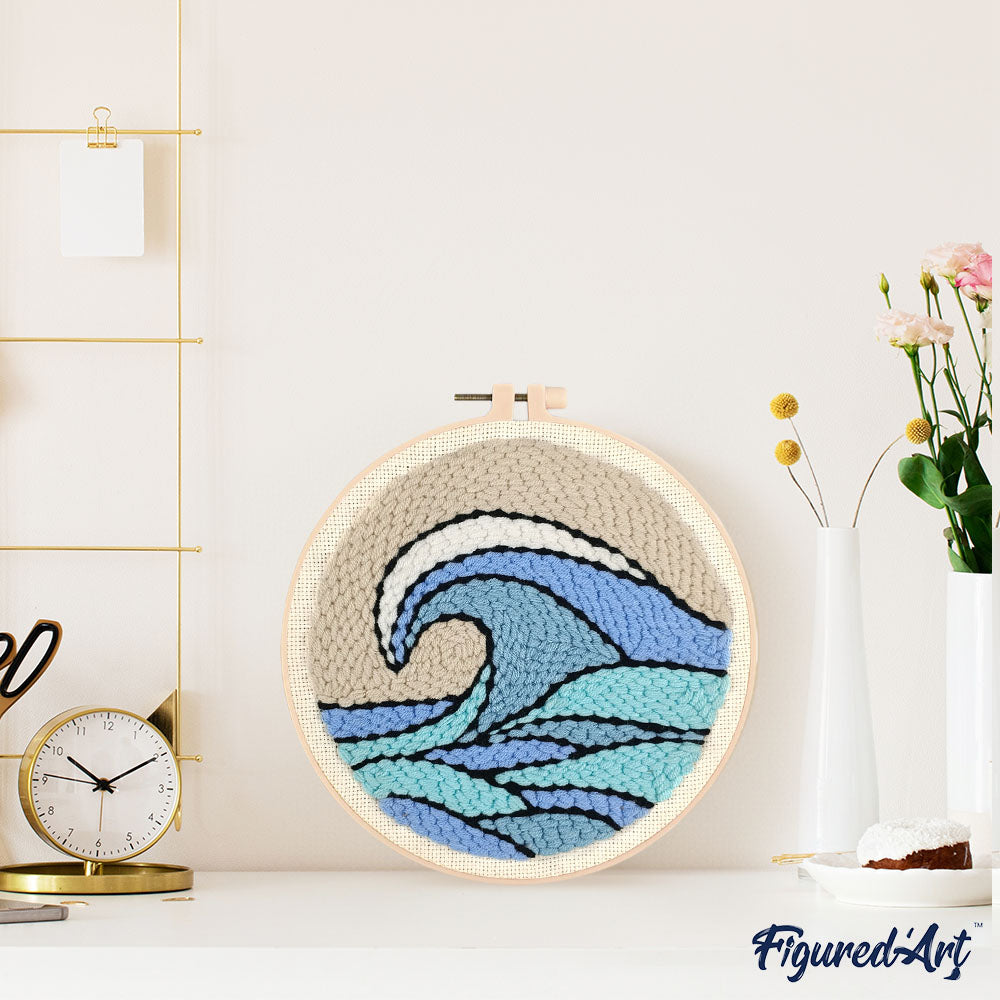 Punch Needle Kit - Big Wave