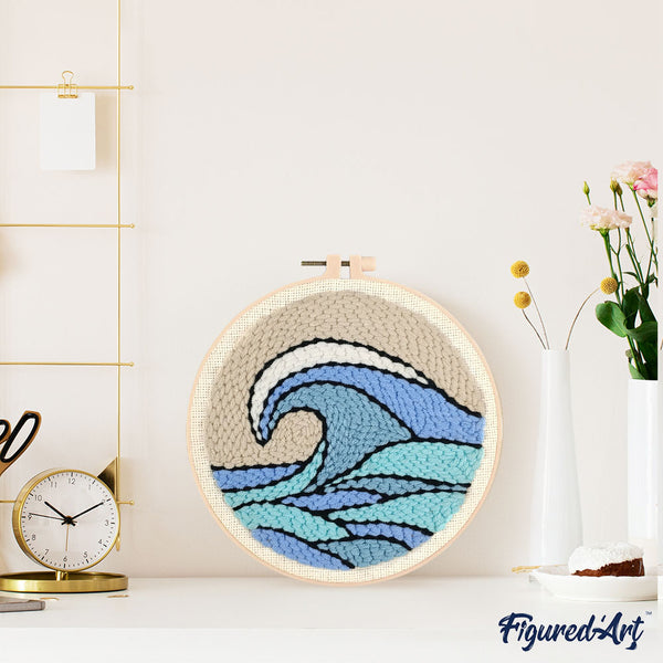 Punch Needle Kit - Big Wave