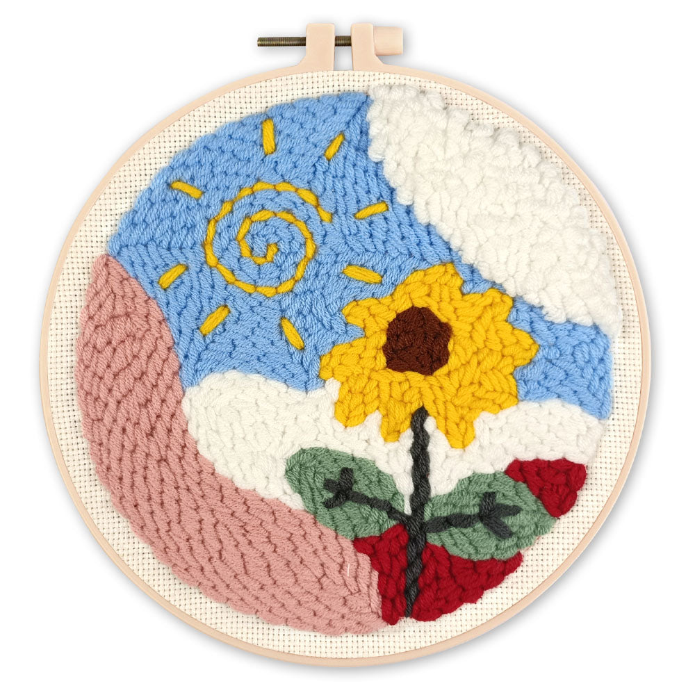 Punch Needle Kit - Flower at Sunrise