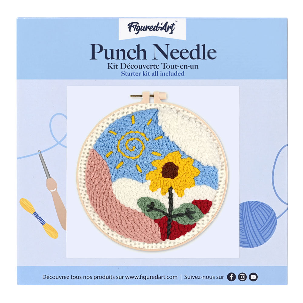 Punch Needle Kit - Flower at Sunrise