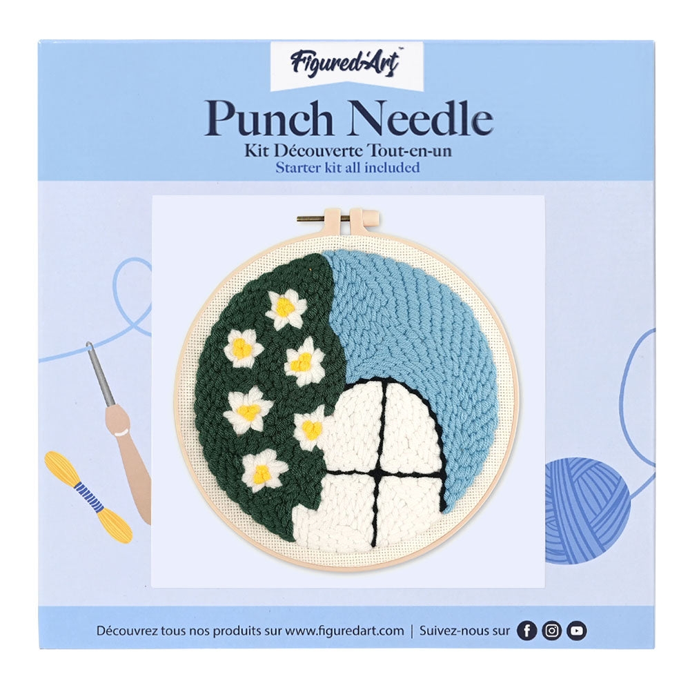 Punch Needle Kit - Flower by Window