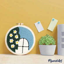 Load image into Gallery viewer, Punch Needle Kit - Flower by Window
